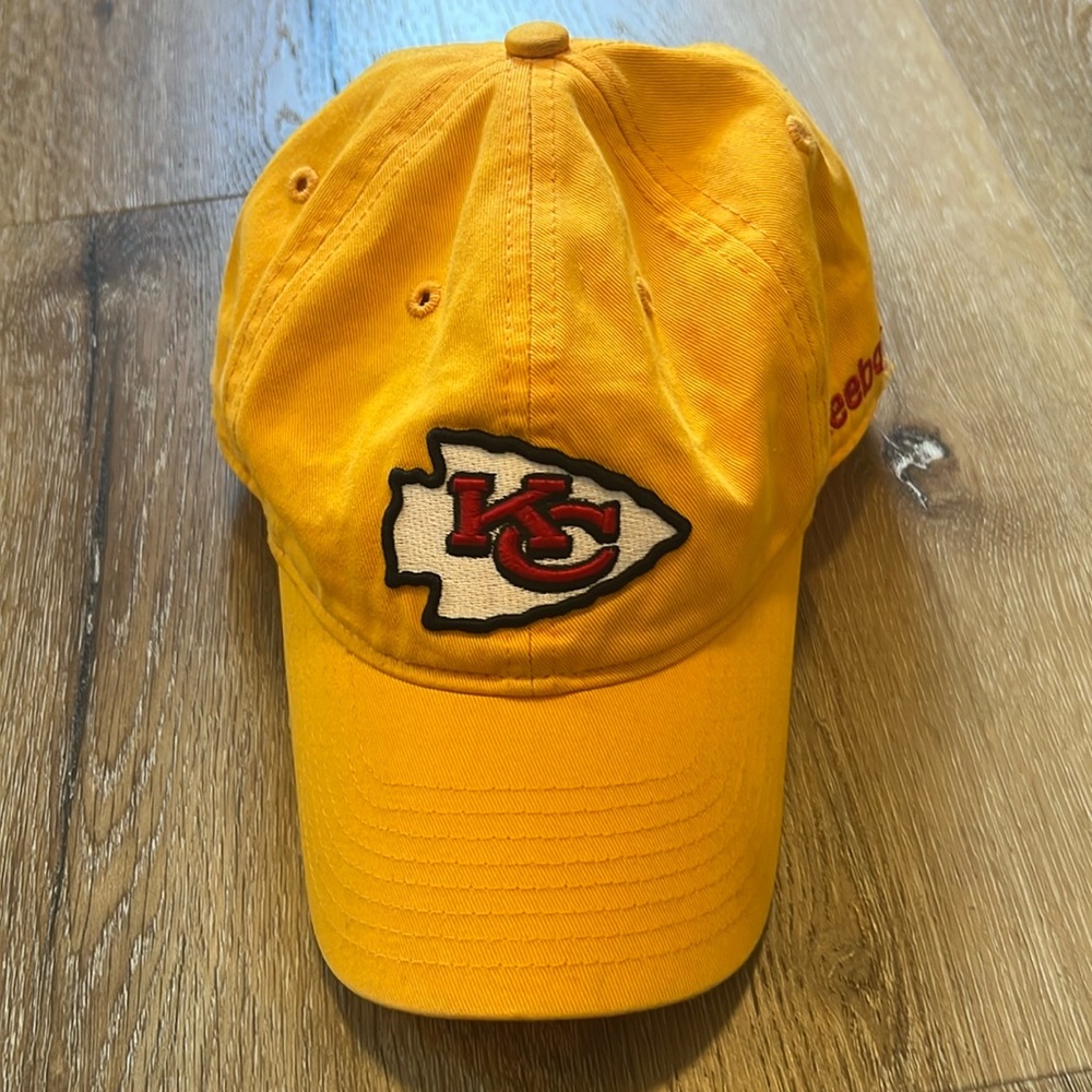 NFL Yellow Kansas City Chiefs Hat Large Reebok